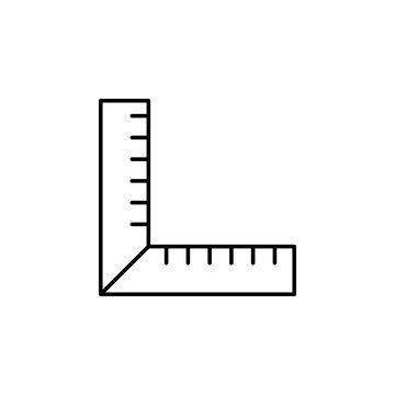ruler icon. Element of architecture icon for mobile concept and web apps. Thin line ruler icon can be used for web and mobile