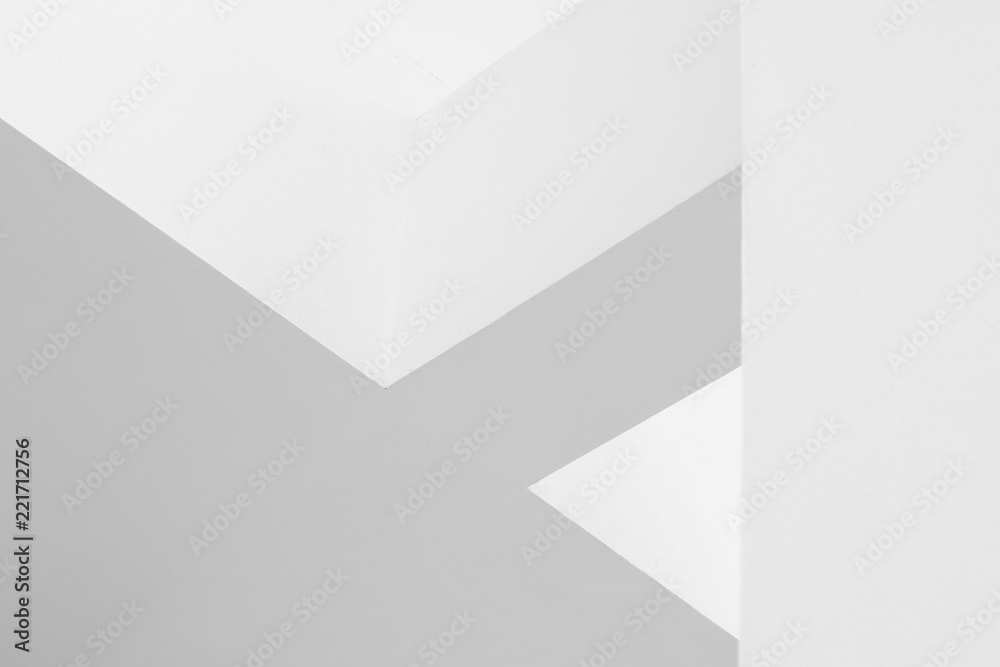 Fototapete Abstract background architecture lines. modern architecture detail