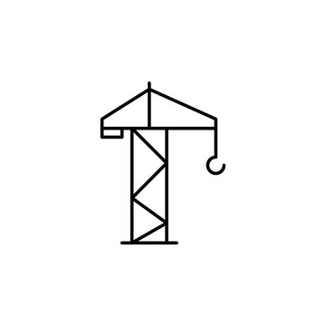 recommend clip art: crane icon. Element of architecture icon for mobile concept and web apps. Thin line crane icon can be used for web and mobile