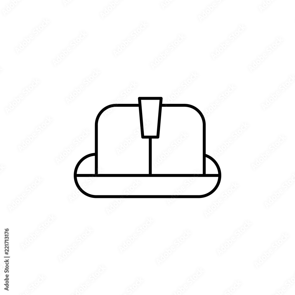Poster helmet icon. element of architecture icon for mobile concept and web apps. thin line helmet icon can