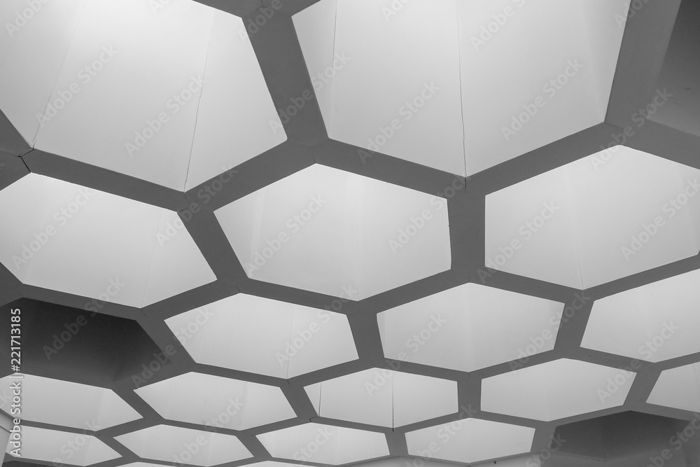 Fototapete abstract background architecture lines. modern architecture detail
