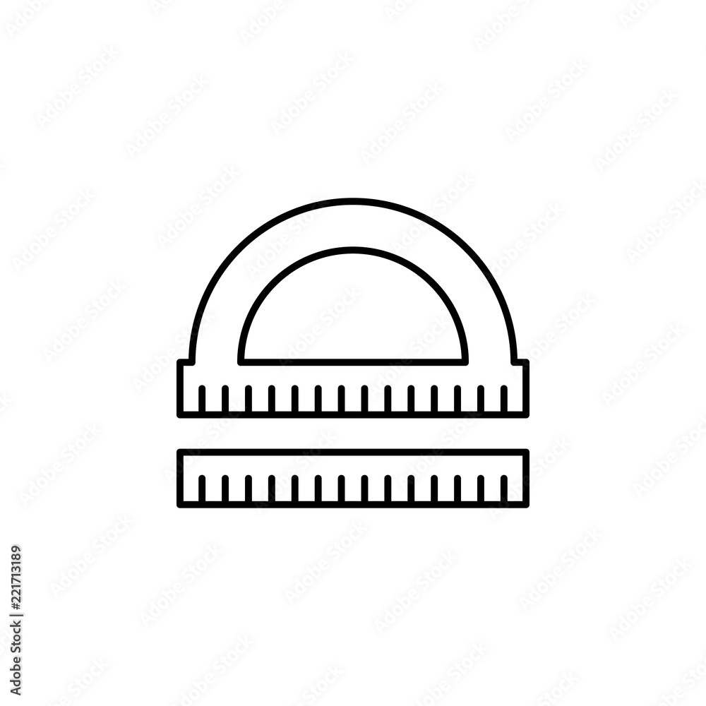 Poster rulers icon. element of architecture icon for mobile concept and web apps. thin line rulers icon can