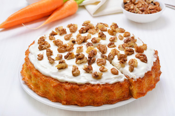 Homemade carrot cake