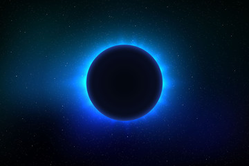 Obraz na płótnie Canvas total solar eclipse