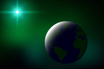 Fototapeta premium Realistic space background