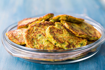 Low carb zucchini pancake