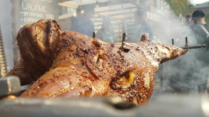 Meat On The Spit outdoors