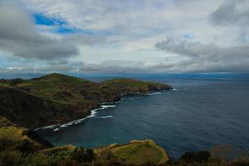 Amazing coastline in S.Miguel Island Azores Portugal
