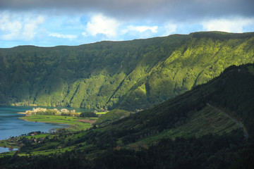 Amazing view of Seven Cities Lake "Lagoa das Sete Cidades"in São Miguel Island - Azores - Portugal
