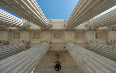 United States Supreme Court building located in Washington, D.C., USA.