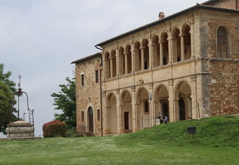 Fototapeta na wymiar Loggiato della chieda di San Biagio. Montepulciano. Siena. Toscana