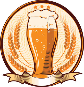 Beer decorative emblem
