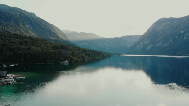 Beautiful Bohinj lake, Slovenia