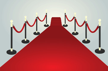Red carpet. vector illustration