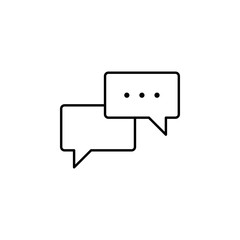 dialog icon. Element of business icon for mobile concept and web apps. Thin line dialog icon can be used for web and mobile