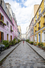 Fototapeta na wymiar Cremieux street color Paris