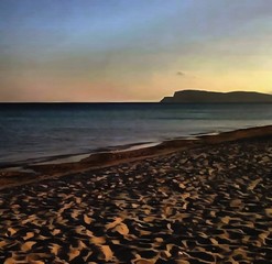 Hand drawing watercolor art on canvas. Artistic big print. Original modern painting for sale. Acrylic dry brush background. Beautiful exotic tropical  landscape. Paradise view. Azure water. Resort.