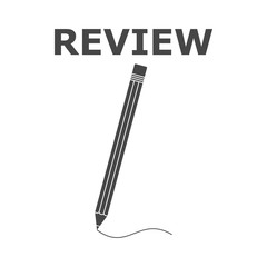 Review icon, simple vector icon