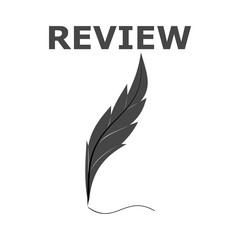 Review icon, simple vector icon