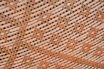 brown handicraft weave texture wicker surface for furniture material