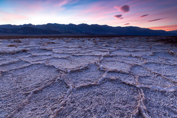 Badwater basin, Death Valley, California, USA.