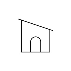 apartment icon. Element of building and landmark outline icon for mobile concept and web apps. Thin line apartment icon can be used for web and mobile