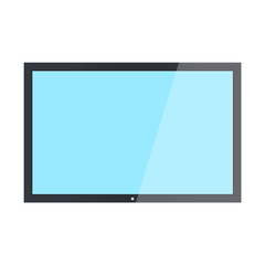 Empty tv frame transparency screen. Lcd display screen. Tv digital panel