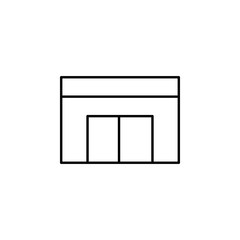 shop icon. Element of building and landmark outline icon for mobile concept and web apps. Thin line shop icon can be used for web and mobile