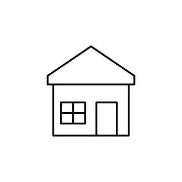 recommend clip art: house icon. Element of building and landmark outline icon for mobile concept and web apps. Thin line house icon can be used for web and mobile