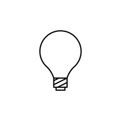 Light bulb outline icon. Element of ecology icon for mobile concept and web apps. Thin line Light bulb can be used for web and mobile
