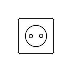 Socket outline icon. Element of ecology icon for mobile concept and web apps. Thin line Socket can be used for web and mobile