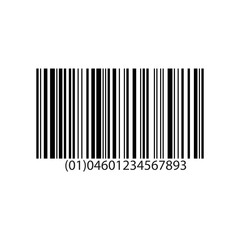 Barcode on white background