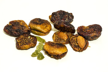 raditional dried figs with almond, from Salento, Italy, Puglia