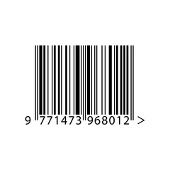 Barcode on white background