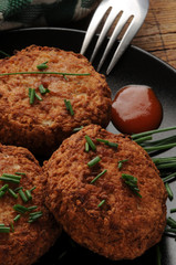 Allium schoenoprasum Polpette Meatballs Boulette Erba cipollina Ciboulette Schnittlauch ft81092477 Polpetta