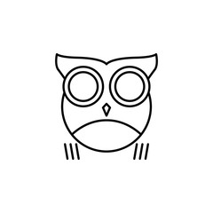 owl icon. Element of autumn icon for mobile concept and web apps. Thin line owl icon can be used for web and mobile