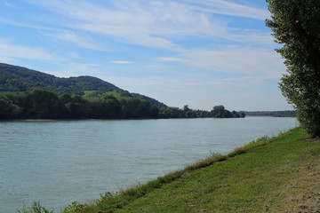 Obraz premium Donau bei Wien in Österreich