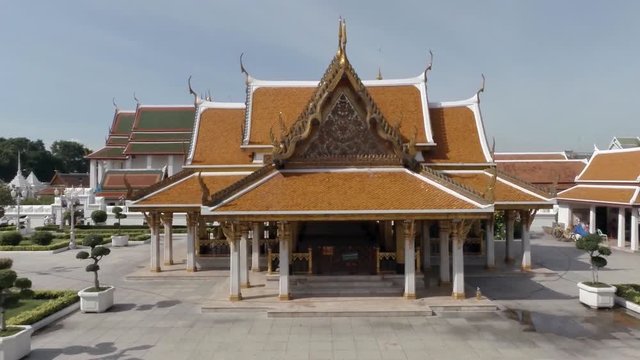 Aerial view of Loha Prasat Temple. Bangkok, Thailand.
