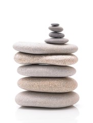  Pile of stacked stones. Zen rocks.