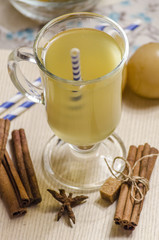 canned apple compote with various spices