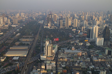 Naklejka na ściany i meble Bangkok cityscape