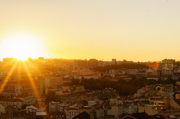 Fototapeta na wymiar Lisbon Sunset