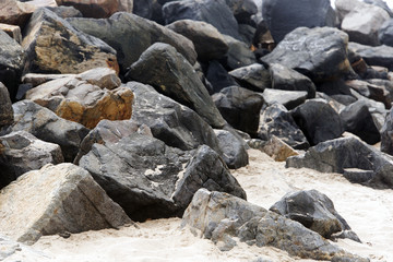 Obraz premium A view of huge and big rocks in Los Angeles, California that can be used for backgrounds or wallpapers
