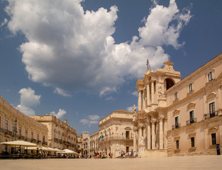 Fototapeta premium piazza duomo di siracusa sicily