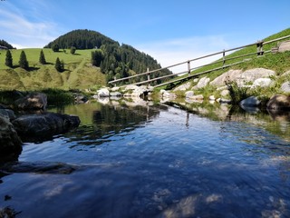 Austrian park on a sunny day