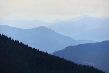 Obraz premium mountains in fog