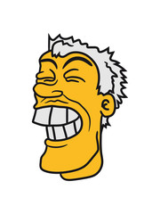 comic clipart gesicht grinsen kopf cartoon lustig mann design zähne