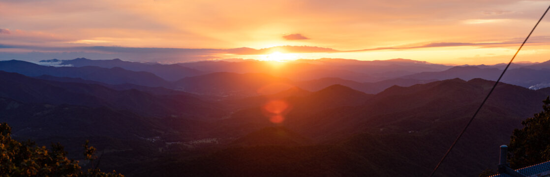 Appalachian Sunset Panoramic View