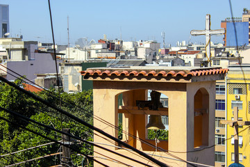 landscape of the Cantagalo favela