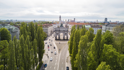 The Siegestor (Victory Gate) in Munich, Germany